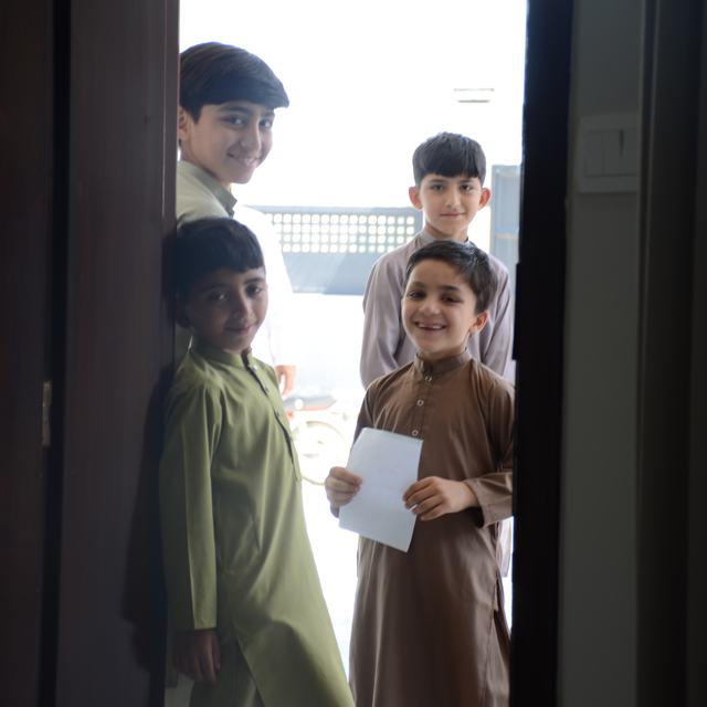 4 boys at the Inauguration event